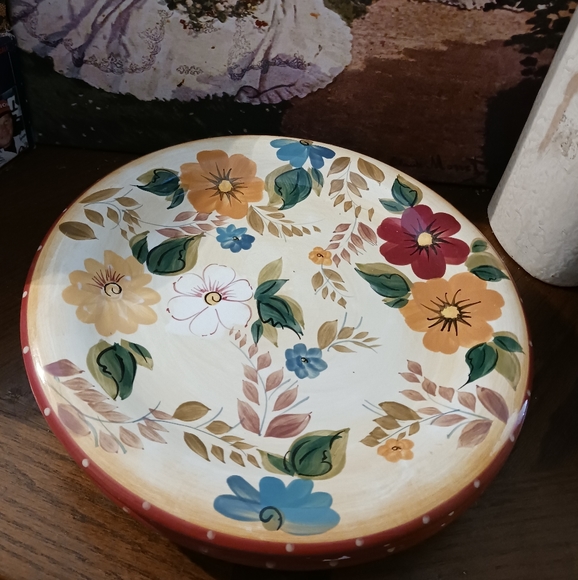 🌇Sunset Bouquet 3 HandPainted Floral Design Oneida Vintage Dinner Plate.💐🌹 - Picture 8 of 16